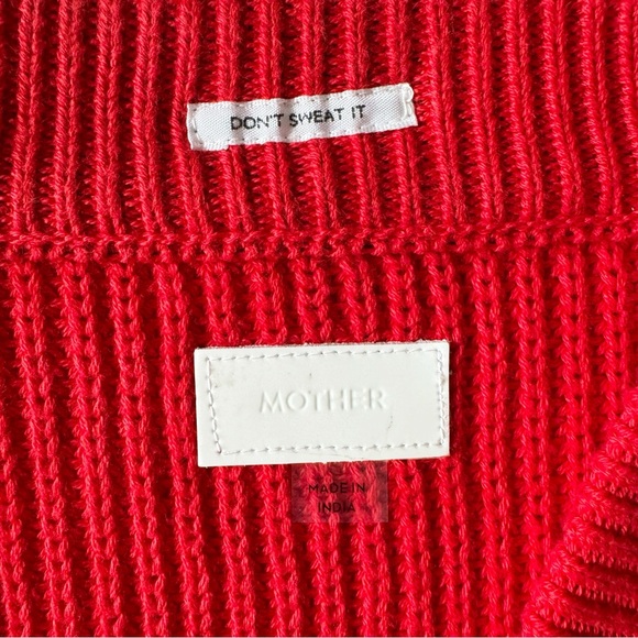 Mother The Bell Sleeve Crop Cardigan Full Of Charm Sweater - Red | XS NWT - Picture 11 of 14
